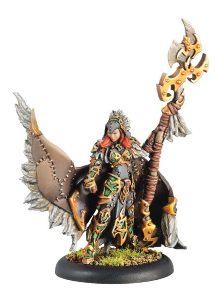 Hordes: (Circle Orboros) Una the Skyhunter - Circle Orboros Warlock (Metal)