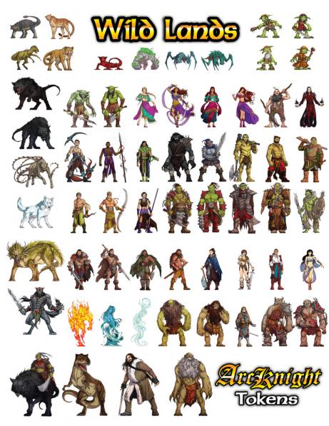 Flat Plastic Miniatures: Wildlands