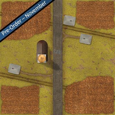 TANKS: Corn Fields Game Mat 36'' x 36''
