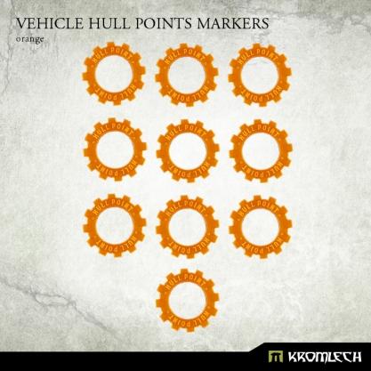 Kromlech Accessories: Vehicle Hull Points Markers [orange] (10)