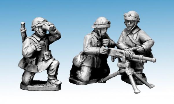 Crusader Miniatures: French M/C Troop Hotchkiss HMG