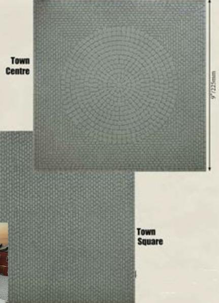 Battlefield In A Box: Cobblestone Town Squares (x2)