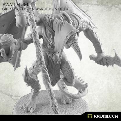 Kromlech Miniatures: F'aa'thum, Greater Stygian Wardemon of Fate (1)