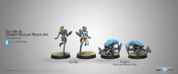 Infinity (#631) PanOceania: Tech Bee & Crabbot Ancillary Remote (2)