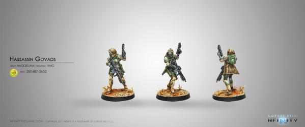 Infinity (#632) Haqqislam: Hassassins Govads (HMG) (1)