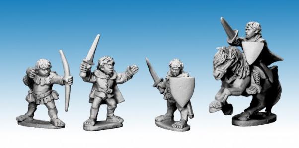 28mm Fantasy: Halfling Heroes