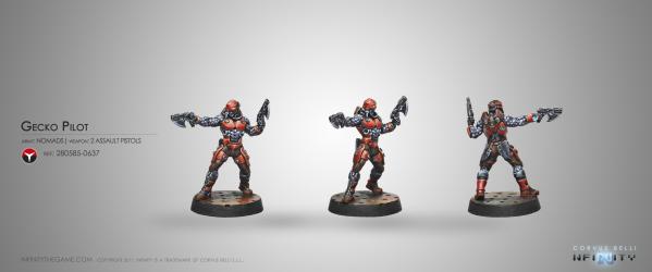 Infinity (#637) Nomads: Gecko Pilot (1)