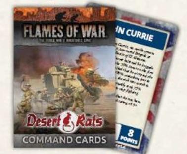 Flames Of War: Desert Rats Command Cards