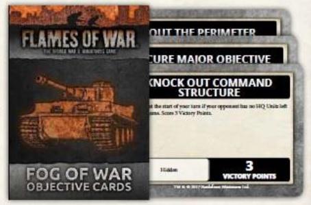 Flames Of War: Fog of War Objective Cards