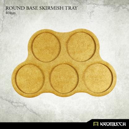 Kromlech Conversion Bitz: Round Base Skirmish Tray 40mm (3)