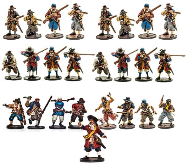 Blood & Plunder: English Nationality Miniature Starter Set (25)