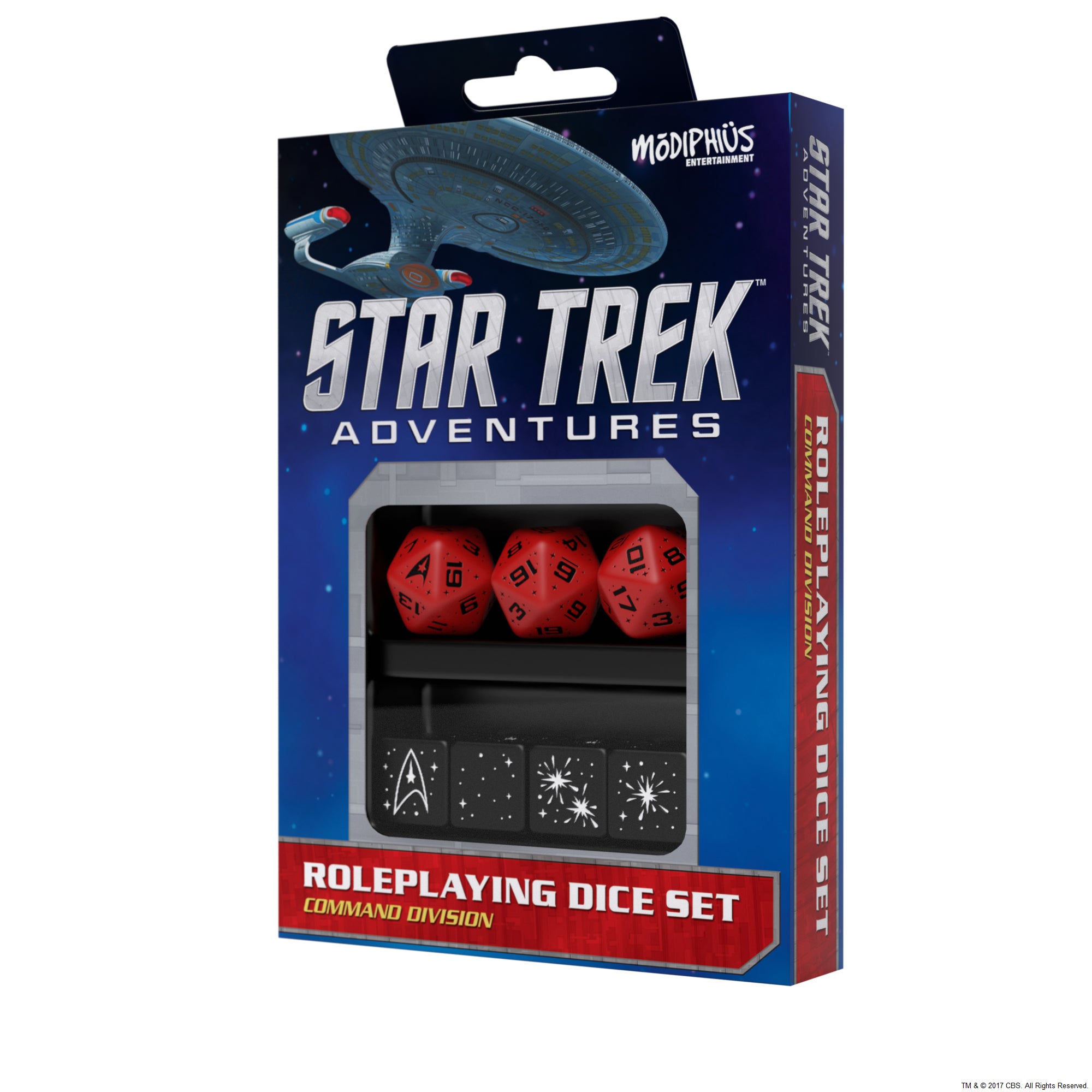 Star Trek Adventures RPG: Dice Set - Command Red