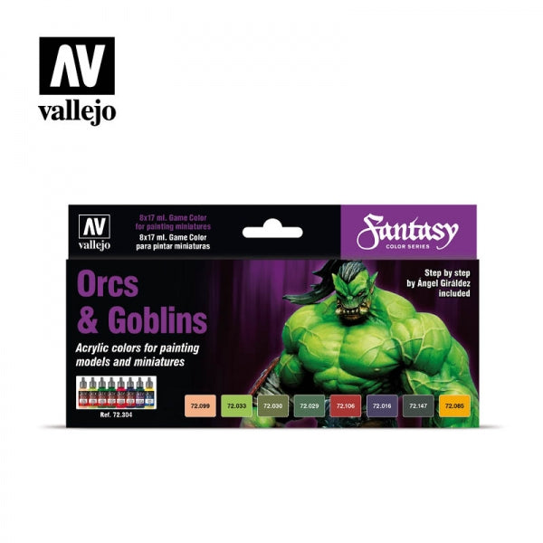 Game Color Series: Orcs & Goblins Paint Set By Angel Giraldez(8)