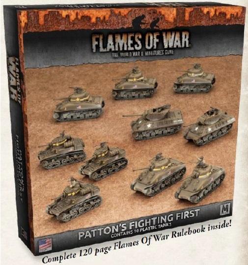 Flames Of War (WWII): (USA) Patton's Fighting First Plastic Army Deal