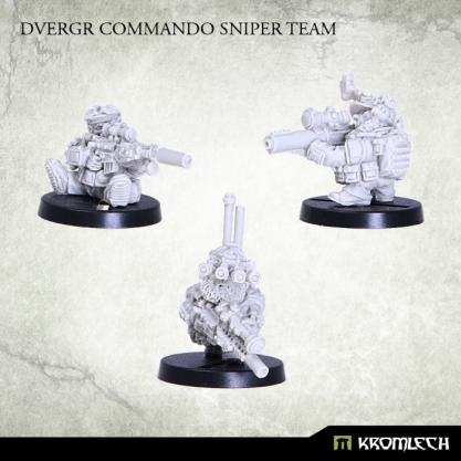 Kromlech Miniatures: Dvergr Commando Sniper Team (3)