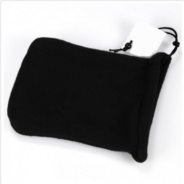 2-Pocket Fleece Dice Bag - Black