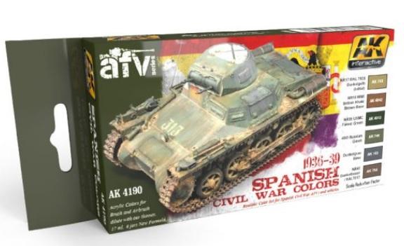 AK-Interactive: 1936-1939 SPANISH CIVIL WAR COLORS SET