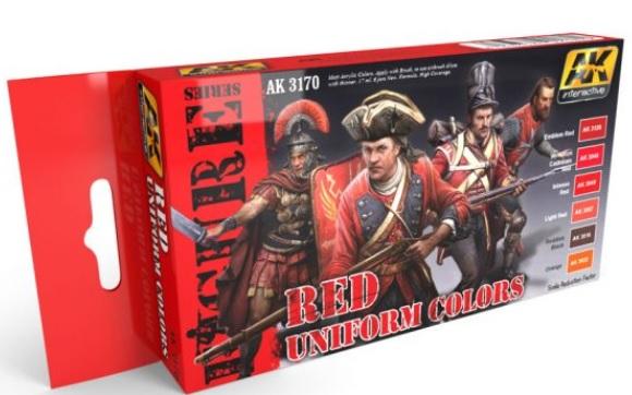 AK-Interactive: RED UNIFORM COLORS SET