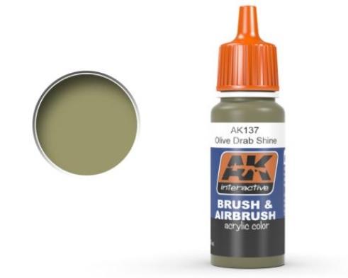 AK-Interactive: OLIVE DRAB SHINE Acrylic Paint