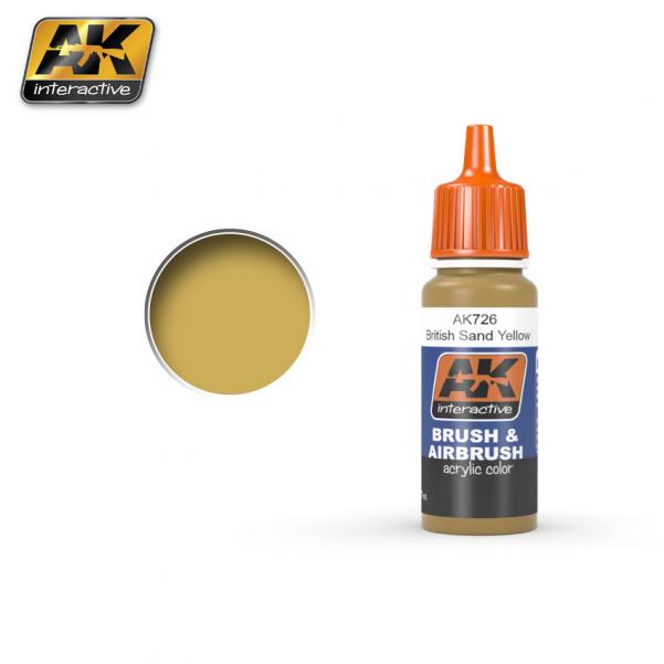 AK-Interactive: BRITISH SAND YELLOW Acrylic Paint