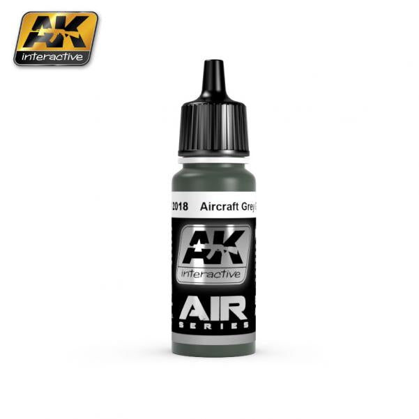 AK-Interactive: AIRCRAFT GREY GREEN Acrylic Paint