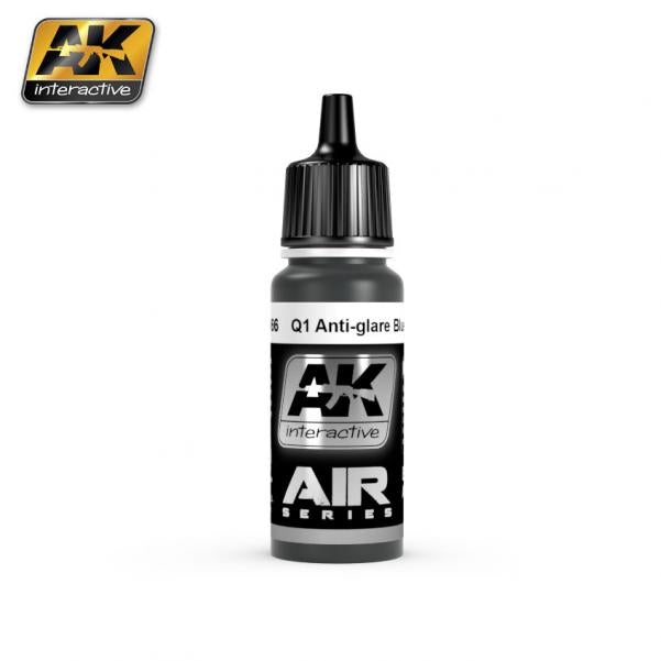 AK-Interactive: Q1 ANTI-GLARE BLUE BLACK Acrylic Paint