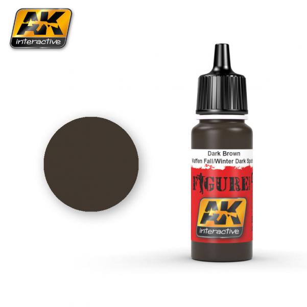 AK-Interactive: (Figure) DARK BROWN WAFFEN FALL / WINTER DARK SPOTS Acrylic Paint