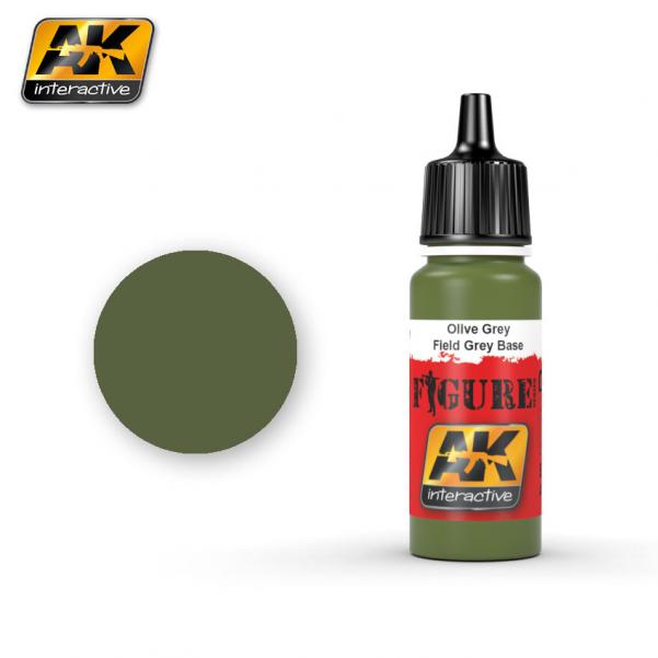 AK-Interactive: (Figure) OLIVE GREY / FIELD GREY BASE Acrylic Paint