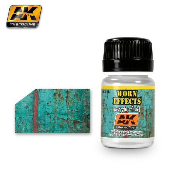 AK-Interactive: (Weathering) WORN EFFECTS ACRYLIC FLUID