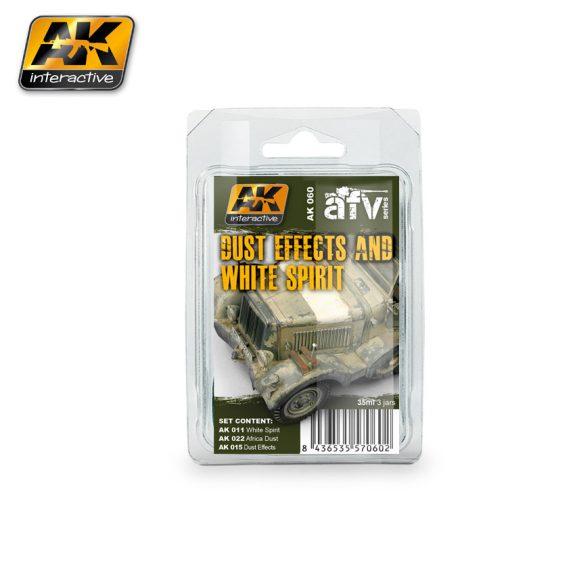 AK-Interactive: (Weathering) DUST EFFECTS AND WHITE SPIRIT SET