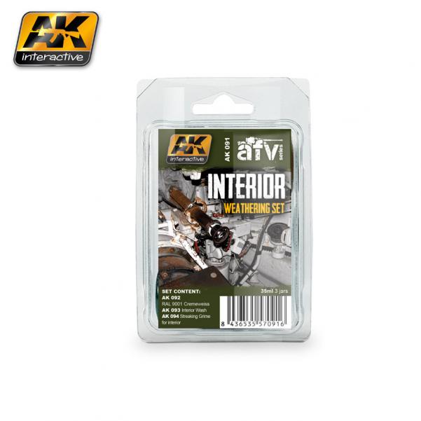 AK-Interactive: (Weathering) INTERIOR WEATHERING SET