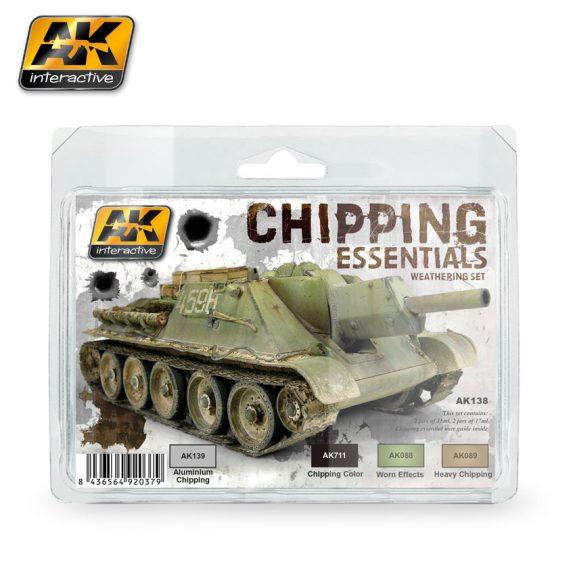 AK-Interactive: (Weathering) CHIPPING ESSENTIALS WEATHERING SET