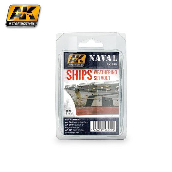 AK-Interactive: (Weathering) SHIPS VOL.1 WEATHERING SET