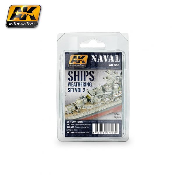AK-Interactive: (Weathering) SHIPS VOL.2 WEATHERING SET