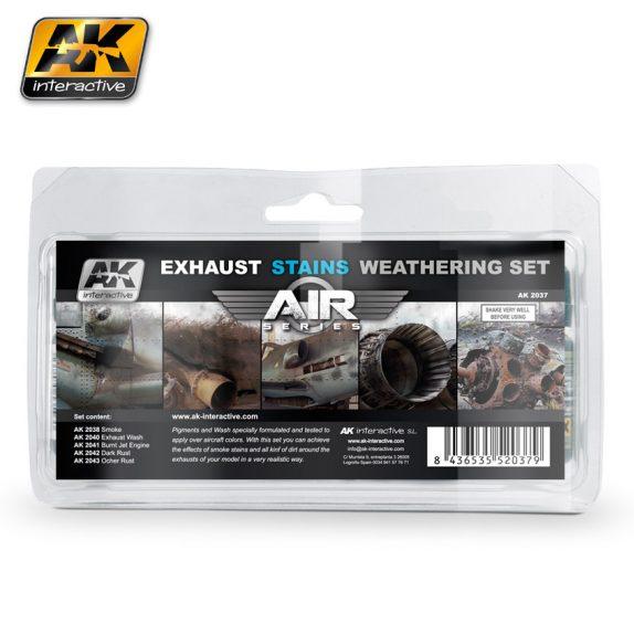 AK-Interactive: (Weathering) EXAUSTS & STAINS WEATHERING SET