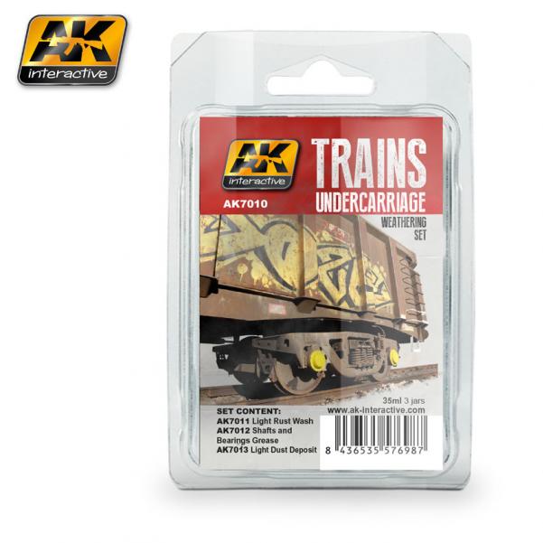 AK-Interactive: (Weathering) TRAINS UNDERCARRIAGE