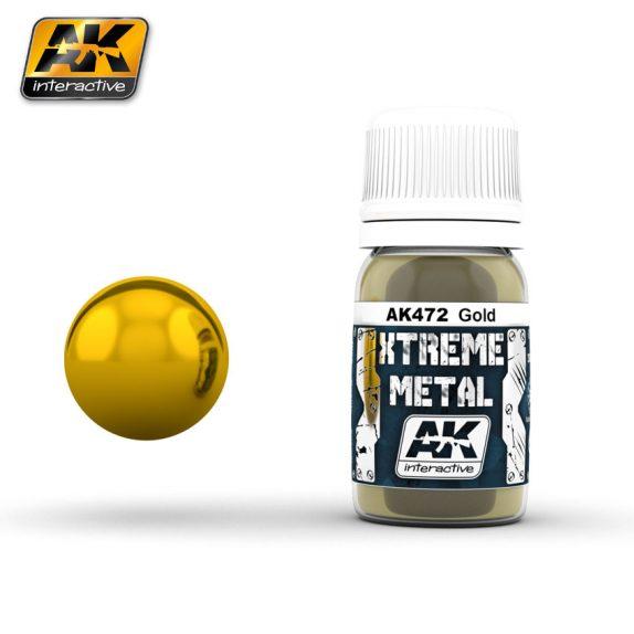 AK-Interactive: (Metalics) XTREME METAL GOLD 30ml
