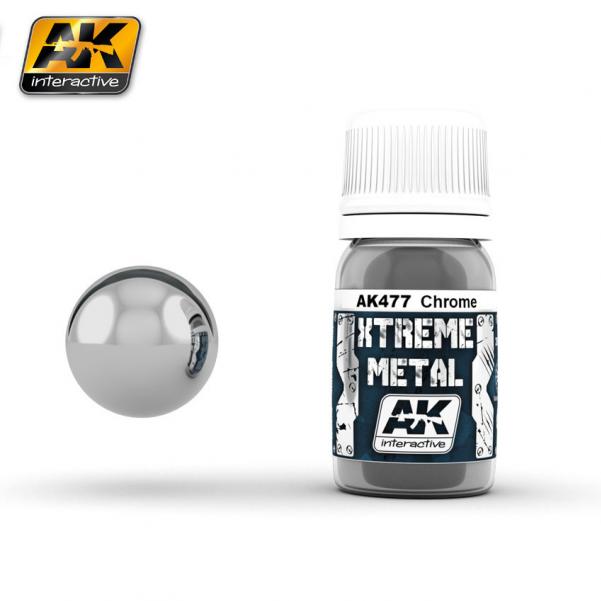 AK-Interactive: (Metalics) XTREME METAL CHROME 30ml