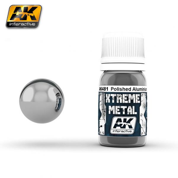 AK-Interactive: (Metalics) XTREME METAL POLISHED ALUMINIUM 30ml