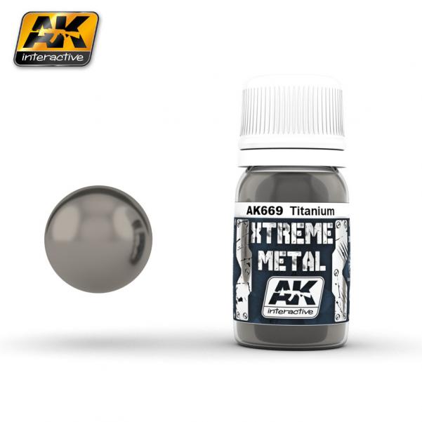 AK-Interactive: (Metalics) Xtreme Metal Titanium (30ml)