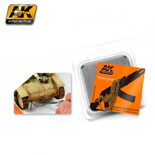 AK-Interactive: (Accessory) RUSTY TOW CHAIN MEDIUM