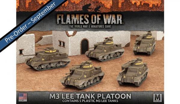 Flames Of War (WWII): (USA) M3 Lee Tank Platoon (5)
