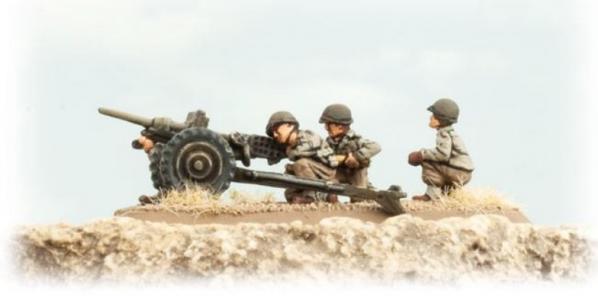 Flames of War: (US) 37mm ANTI-TANK GUN PLATOON (2 x guns and crew)