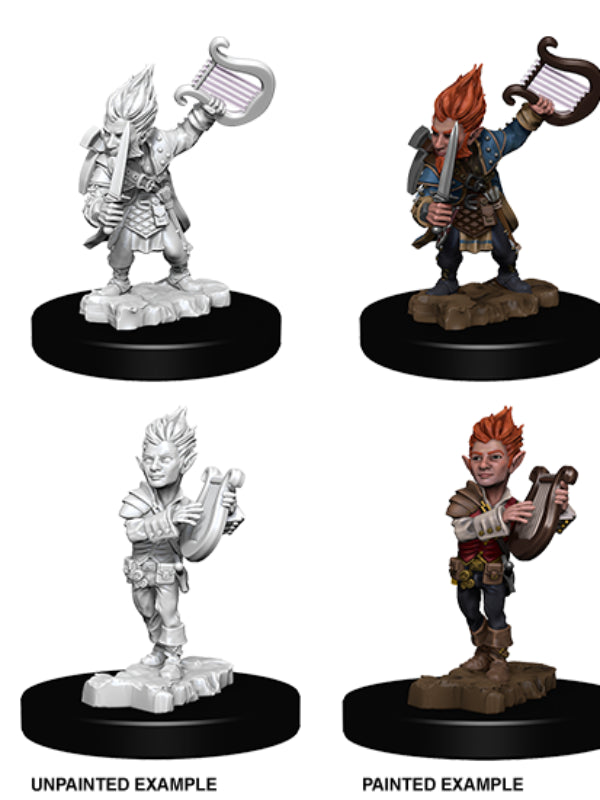 Pathfinder Deep Cuts Unpainted Miniatures: Gnome Male Bard