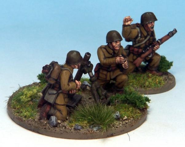 Crusader Miniatures: Polish 80mm Mortar Team