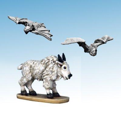 Frostgrave: Ghost Archipelago Mountain Goat & Blood-drinker Bats (3)