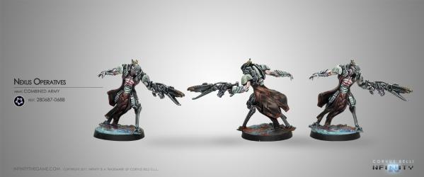 Infinity (#688) Combined Army: Nexus Operatives (Hacker) (1)