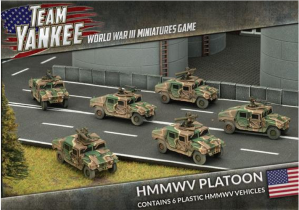 Team Yankee: (USA) HMMWV Platoon (6 x Plastic)