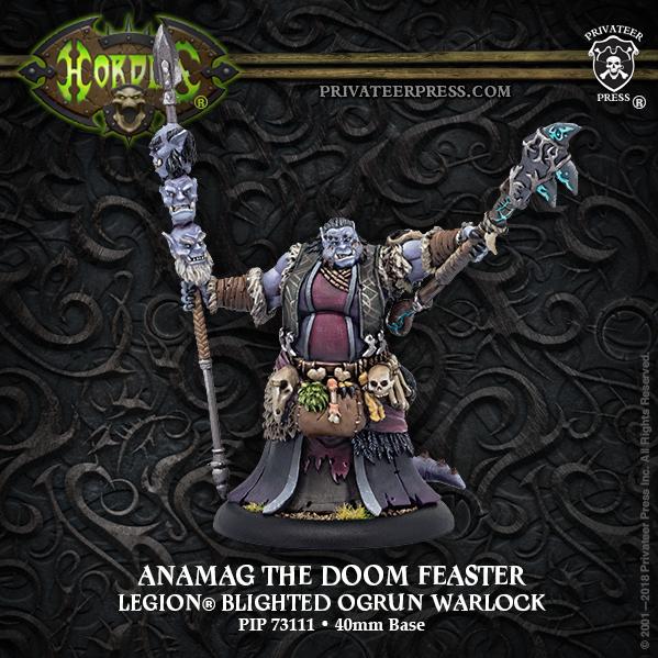 Hordes: Anamag the Doom Feaster – Legion Warlock (resin/metal)