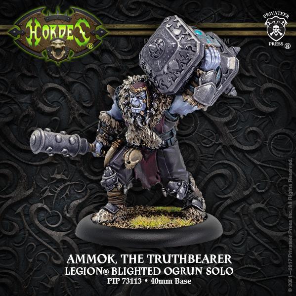 Hordes: Ammok the Truthbearer – Legion Blighted Ogrun Character Solo (resin/metal)